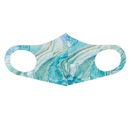 2022 New Water ripple children mask ice silk space cotton washable breathable anti-sneak cold cloth anti-dust mask