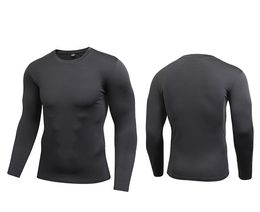 New arrival Quick Dry Compression Shirt Long Sleeves Training tshirt Summer Fitness Clothing Solid Color Bodybuild Gym Crossfit 2024