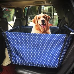 Car Organizer Pet Dog Cushion Vehicle Chartered With Waterproof Mat Bag Double Thick Single Stereo Nets Fold Travel Bags