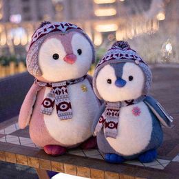 1PCS 25-45cm Kawaii Soft Penguin Plush Stuffed Animal Doll Fashion Toy for Kids Baby Lovely Girls Christmas Birthday Gifts Y211119