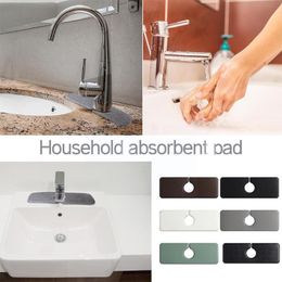 Mats & Pads Kitchen Faucet Absorbent Mat Sink Splash Guard Microfiber Catcher Countertop Protector For Bathroom U0q0