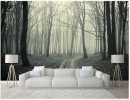 Custom photo wallpapers 3d murals wallpaper Modern Retro nostalgic forest big tree mural TV background wall papers painting decor