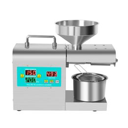 Intelligent Oil Press Stainless Steel Press Peanut Olive Linseed Sunflower Seed Nuts Walnut Oil Extractor Extraction 220 V/110V