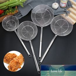 1pcs Solid Spider Strainer Skimmer Ladle With Handle Kitchen Stainless Steel Tool kit French Fries Fish Frying Utensil