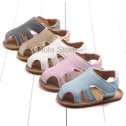 First Walkers 2021 Baby Summer Shoes Born Infant Girl Boy Kids Crib Soft Sole Solid Hook Causal Anti Slip 0-48M