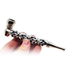 Factory direct selling metal pipe hot foreign trade ghost handsome small pipe zinc alloy cigarette rod