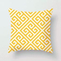 Cushion/Decorative Pillow Geometry Printing Pillows Decor Home Decorative Car Sofa Cushion Cover Bed Pillowcase Yellow