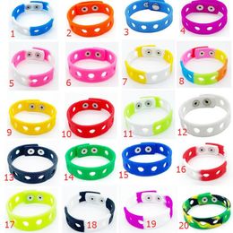 Party Gift Silicone Wristbands Soft Bracelets Bands Shoe Charms Decoration Kids Accessories 18CM 20Colors Min.Order=200PCS