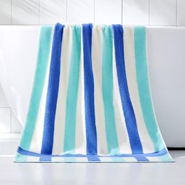 Towel Multi Colour Striped Cotton Beach Terry Bath Towels For SPA Outdoor Absorbent Quick-drying Washcloth 70x140cm