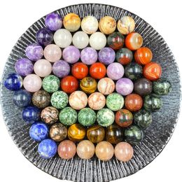 Non-porous-ball 20mm Stone Natural Healing Crystal Mascot Massage Accessory Minerale Gemstone Reiki Home Decoration Wholesale