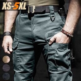 City Military Casual Cargo Pants Elastic Outdoor Army Trousers Men Slim Many Pockets Waterproof Wear Resistant Tactical Pants Y0927