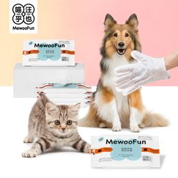 6PCS Wipes No Rinse for Cat Bathing Pet Grooming Washing Easy Use Dog Dry Clean Towels New Cleaning Bath Products