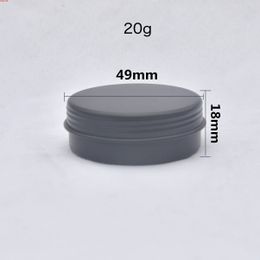 20g Matte Black Empty DIY Candle Lip Balm Lipstick Cream Metal Storage Jars Box Travel Portable Flower Tea Packaging Sealed Cansgoods