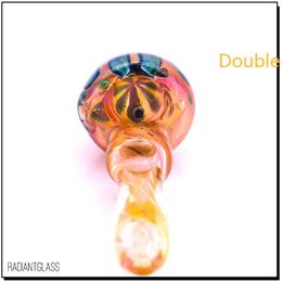 Seven Leaf Grass Glass Pipes Heady Dab Pipe Nice Tobacco for Smoking High Quality Hand to