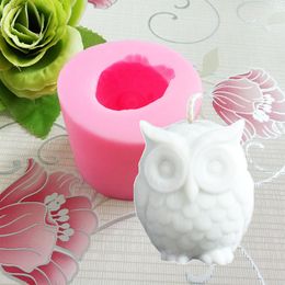 3D DIY Silicone Fondant tools Owl Mould Cake Mould Cupcake Cartoon Soap Moulds Cookie Craft Chocolate Baking Tool Kitchen Accessories