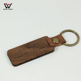 Fashion Natural Wooden Keychain Straps Pendant Squid Game Keychains Decoration Creative Key Chain Keyring Gift