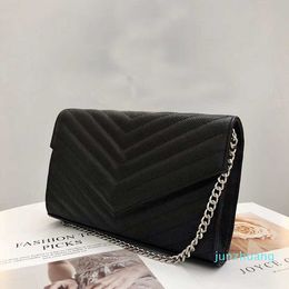 Designer- schwarze Damentasche, modische Taschen aus echtem Leder, hochwertige Damen-Kurierhandtasche