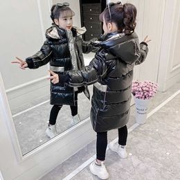 -30 degrees Girls clothing Winter Warm down Cotton Jacket Child waterproof Hooded Coat boys Thicken Outerwear kids Clothes parka H0909