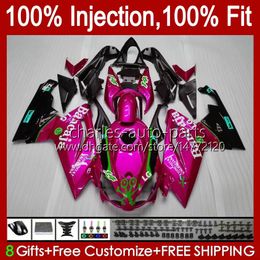 Injection Body For Aprilia RS4 RS-125 RSV RS 125 RR 125RR 06-11 34No.35 RSV-125 Rose Pink RSV125 RS125 R 06 07 08 09 10 11 RSV125RR 2006 2007 2008 2009 2010 2011 Fairings