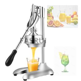 Commercial Stainless Steel Juicer Manual Hand Press Juicer Squeezer Citrus Lemon Orange Pomegranate Fruit Juice Extractor