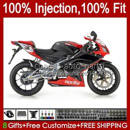 Injection Body For Aprilia RS4 RS-125 RSV RS 125 RR 125RR 06-11 34No.148 RSV-125 RSV125 RS125 R 06 07 08 09 10 11 RSV125RR 2006 2007 2008 2009 2010 2011 Fairings factory red