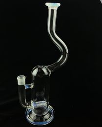 Glass hookah,secret white,bong, smoking pipe, oil rig factory outlet,16inch,18mm joint,bent neck