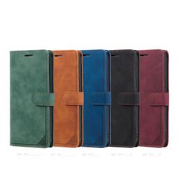 Hand Feel Anti-theft Swipe Wallet Leather Cases For Iphone 15 14 13 Pro Max 12 11 XR X XS 8 7 6 Plus Frame Pocket Credit ID Card Slot Stand Holder Business Skin Feeling Pouch