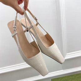 Sandals Sqare Toe Genuine Leather Women Low Heels Pumps Shoes Back Strap Sheepskin Insole Sandalias Mujer 2022