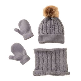 winter Wool cap Womne warm knitted wool warm beanies outdoor ski windproof ear protection hat scarf set bonnet hat Casual hats Y21111