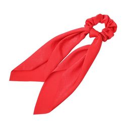 2021 NEW Bowknot Hair Scrunchies girls Hair Ties Scrunchie Ponytail Holder with Bows Pattern Hair Scrunchy Accessories Ropes for Women