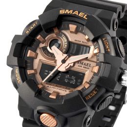 Men Watches Sport Quarz Watch Digital Smael Brand Men's Wristwatch Male Clock Quartz Watches 1642 Erkek Saat Led Clock Male Q0524