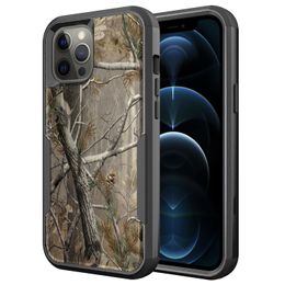 Camo Defender Phone Cases For iPhone 12 Pro Max Mini 11 Xs XR X 6 6S 7 8 Plus Heavy Duty Rugged Hybrid Armour Shockproof 3 IN 1 Robot Case Cover S21 Ultra