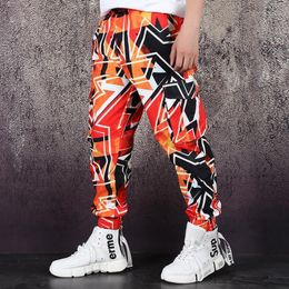 Men's Pants Male Cargo Trousers Joggers Sweatpants Men Fashion Pattern Print Streetwear Hip Hop Loose Casual Harem