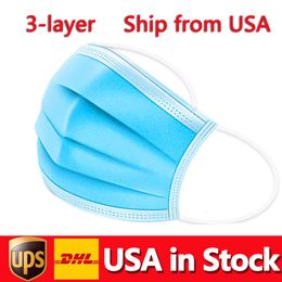 ABD'de ABD'de tek kullanımlık maske 50 adet 3-katmanlı koruma ve kulaklıklı ağız hijyenik yüz maskeleri ile kişisel sağlık