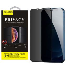 Premium Privacy 9D Tempered Glass Screen Protector for iPhone 13 12 Mini 11 Pro Max XR XS 7 8 Plus Anti-Spy Full Cover