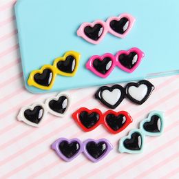 Heart Miniature Sunglasses Doll Glasses Toys Figurines Eyewear Eyes Clothes Accessories Pet Dog Cat 4.2cm x 1.7cm 1221986