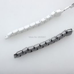 Watch Bands Hig Quality Ceramic Watchband White Black Convex Mouth Bracelet With Push-button Hidden For AR1424 AR1440 18 9mm 22 11253b