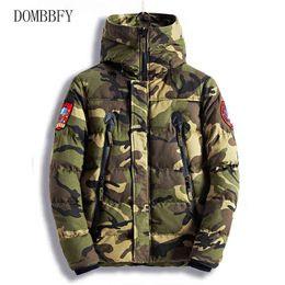 Winter Jacket Men Military Parkas Coat Male Jacket Outdoor Men Thick Outwear Nylon Camouflage Windbreaker Hooded Sports Jacket Y1109