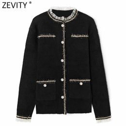 Autumn Women Sweet Agaric Lace Contrast Color Woolen Coat Female Long Sleeve Pockets Cardigan Jacket Chic Tops CT622 210416