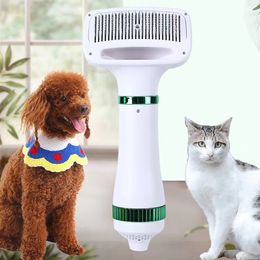 Pet hair comb hot air combs one key hairs removal 2 in 1 groomings