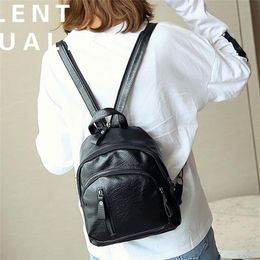 Outdoor Bags Women Ladies Shoulder Bag Rucksack PU Leather Backpacks Travel