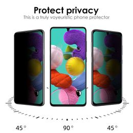 iphone 11 pro max glass protector UK - Anti-Spy Screen Protector For iPhone 12 Pro 11 XS Max Privacy Tempered Glass For Samsung Note 20 A71 A21s with Retail Packag