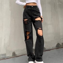 Jeans De Mujer Rotos Negros Oferta Online | DHgate.com