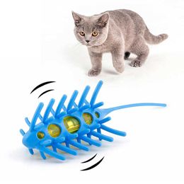 Electronic 360° Moving Mouse Cats Toys Interactive Automatic Cat Teasing Indoor Playing Rat Mice Bug Toy Kitten Toys for Cat Pet 210929