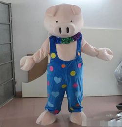 Performance little piglet pig Mascot Costumes Halloween Fancy Party Dress Cartoon Character Carnival Xmas Easter Advertising Birthday Party Costume Outfit