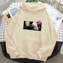 Haikyuu Anime Hoodies Mens Sweatshirts Autumn Spring Fleece Hooded Pocket Clothing Top 2021 Homme Kpop Hip Hop Graphic Hoody H1227