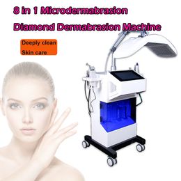 Vertical Hydra Dermabrasion Deep Cleaning face Lifting Skin Care Spa Facial Machine Hydro Microdermabrasion 8 handles
