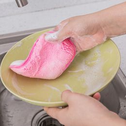 new Bath Wash Brush Sponge Washing Cleaning Brush Kitchen Dish Pad Clean Wash Pot Bowl Tool EWF7985