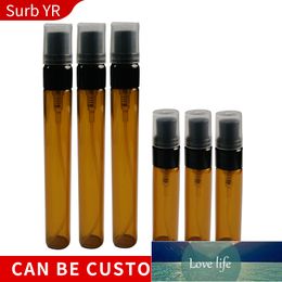 Wholesale 5ml 10ml Portable Brown Glass Perfume Bottles Atomizer Contenitori Cosmetic Vial for Essential Oil