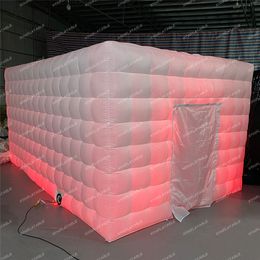 XYINFLATABLE Activities blow up party marquee inflatable cube tent with led for outdoor event